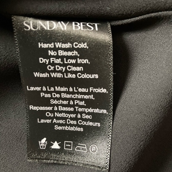 Aritzia Sunday Best lined A-line little black dress, size 2 - Picture 6 of 11